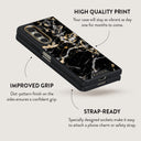 Make A Wish - Gold Marble Samsung Galaxy Z Fold 5 Case 5