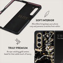 Make A Wish - Gold Marble Samsung Galaxy Z Fold 5 Case 6