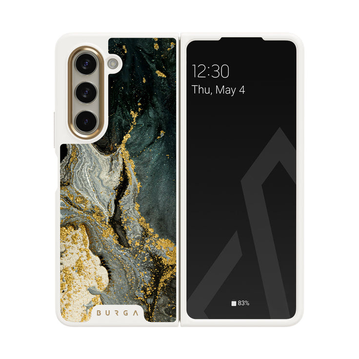 Northern Lights - Marble Samsung Galaxy Z Fold 5 Case