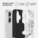 White Winter - Classy Marble iPhone 16 Plus Case 2