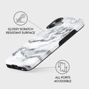 White Winter - Classy Marble iPhone 16 Plus Case 3