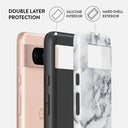 White Winter - Classy Marble Google Pixel 8 Case 2