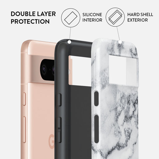 White Winter - Classy Marble Google Pixel 8 Case 2