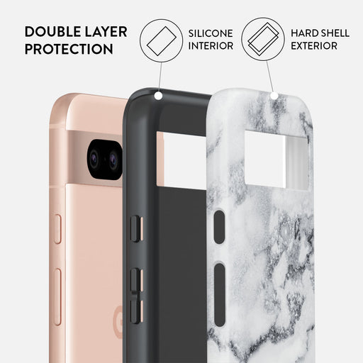 White Winter - Classy Marble Google Pixel 8a Case 2