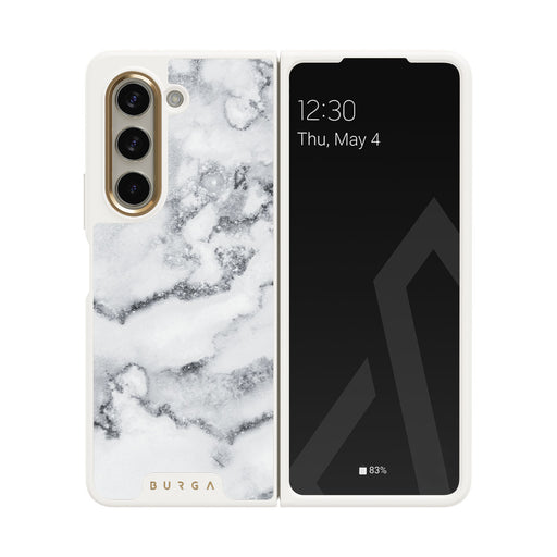 White Winter - Classy Marble Samsung Galaxy Z Fold 5 Case