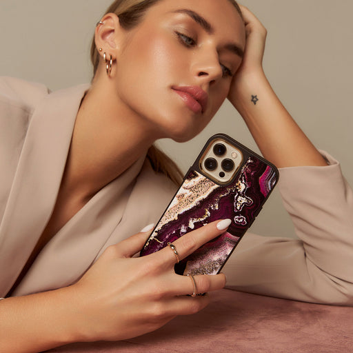 Purple Skies - Marble Samsung Galaxy Z Fold 5 Case 16
