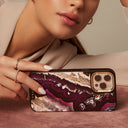 Purple Skies - Marble Samsung Galaxy Z Fold 5 Case 18