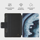 Frozen Lake - Gray Marble Samsung Galaxy Tab S9 Case 2