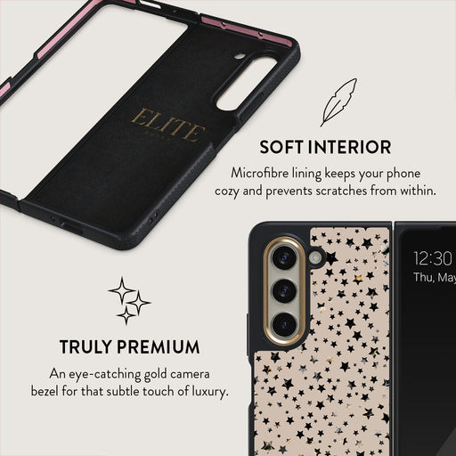 Sparkling Tiara - Stars Samsung Galaxy Z Fold 5 Case 6