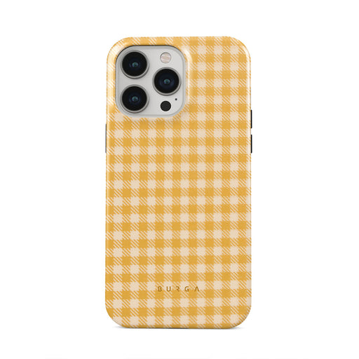 Tuscan Sun - Yellow Plaid iPhone 14 Pro Case 5