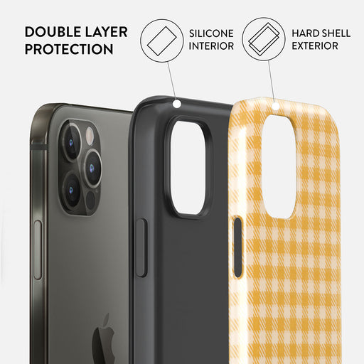 Tuscan Sun - Yellow Plaid iPhone 12 Pro Case 6
