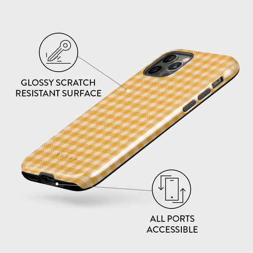 Tuscan Sun - Yellow Plaid iPhone 12 Pro Case 7