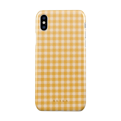Tuscan Sun - Yellow Plaid iPhone X / XS Case 1