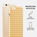 Tuscan Sun - Yellow Plaid iPhone 6 / 6S Case 2