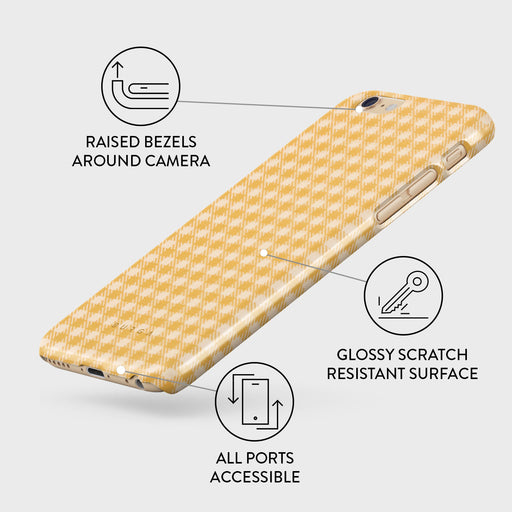 Tuscan Sun - Yellow Plaid iPhone 6 / 6S Case 3