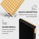 Tuscan Sun - Yellow Plaid Samsung Galaxy S23 Ultra Case 8