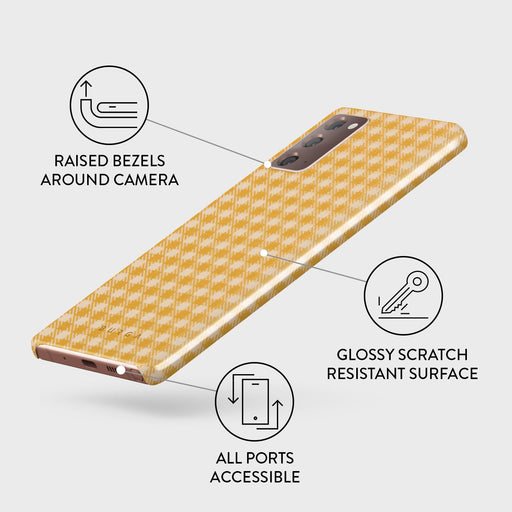 Tuscan Sun - Yellow Plaid Samsung Galaxy Note 20 4G / 5G Case 3