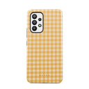 Tuscan Sun - Yellow Plaid Samsung Galaxy A53 Case 1