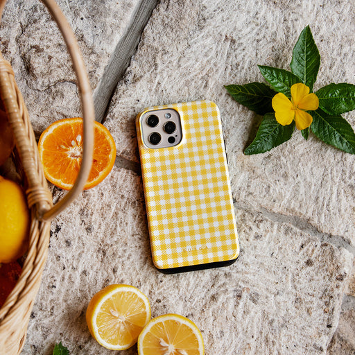 Tuscan Sun - Yellow Plaid iPhone 12 Pro Case 26
