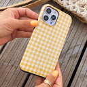 Tuscan Sun - Yellow Plaid Samsung Galaxy Z Fold 3 Case 6