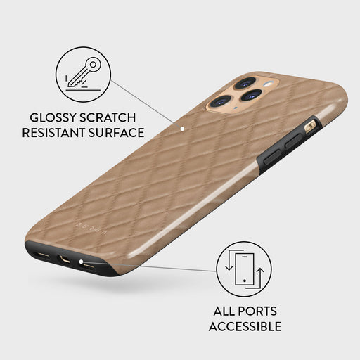 Simply Cream - Quilted iPhone 11 Pro Max Case 7
