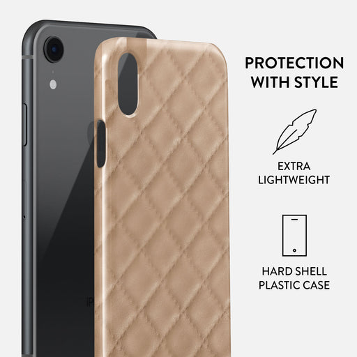 Simply Cream - Quilted iPhone XR Case 2