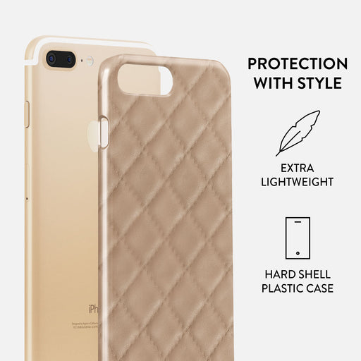 Simply Cream - Quilted iPhone 7 Plus / 8 Plus Case 2