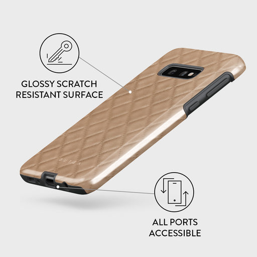 Simply Cream - Quilted Samsung Galaxy S10E Case 7