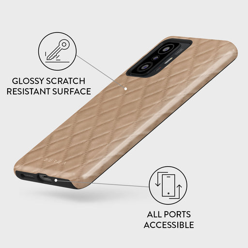 Simply Cream - Quilted Xiaomi 11T / 11T Pro Case 3