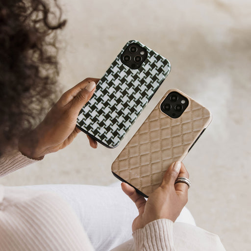 Simply Cream - Quilted iPhone XR Case 28