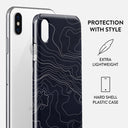 Drifting Shores - Line Art iPhone XS Max Case 2