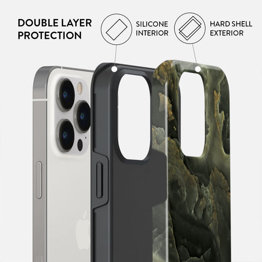 Misty Forest - Green Marble iPhone 14 Pro Max Case 6