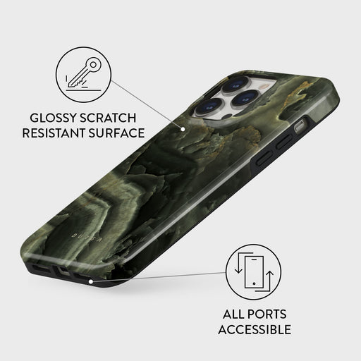Misty Forest - Green Marble iPhone 14 Pro Max Case 7