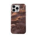 Fire Wood - Brown Marble iPhone 14 Pro Max Case 5