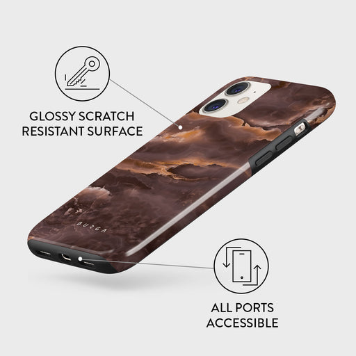 Fire Wood - Brown Marble iPhone 11 Case 7