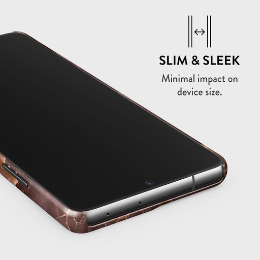Fire Wood - Brown Marble Samsung Galaxy S21 Ultra Case 4