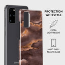 Fire Wood - Brown Marble Samsung Galaxy S20 Plus 4G / 5G Case 2