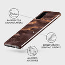 Fire Wood - Brown Marble Samsung Galaxy S20 Plus 4G / 5G Case 3