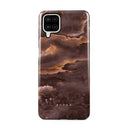 Fire Wood - Brown Marble Samsung Galaxy A12 4G Case 5