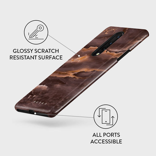 Fire Wood - Brown Marble OnePlus 8 Case 3