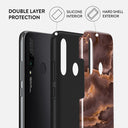 Fire Wood - Brown Marble Huawei P30 Lite Case 6