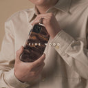 Fire Wood - Brown Marble Samsung Galaxy S21 Ultra Case 9