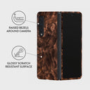 Toasted Chestnut - Brown Samsung Galaxy Z Fold 3 Case 3
