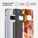 Pumpkin Spice - Orange Samsung Galaxy S10E Case 6