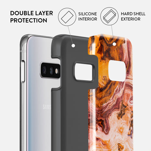 Pumpkin Spice - Orange Samsung Galaxy S10E Case 6