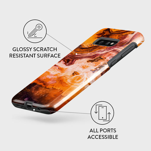 Pumpkin Spice - Orange Samsung Galaxy S10E Case 7