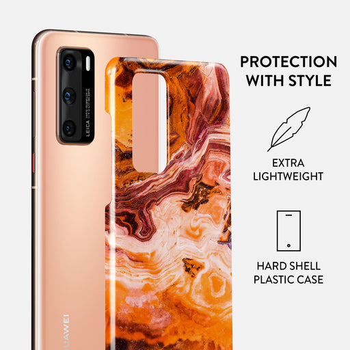 Pumpkin Spice - Orange Huawei P40 Case 2