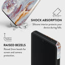 Frozen Leaves - Cute Marble Samsung Galaxy A73 Case 4