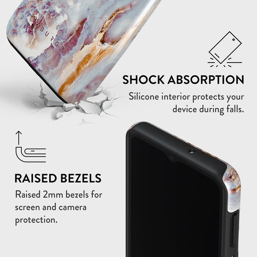 Frozen Leaves - Cute Marble Samsung Galaxy A13 4G Case 4
