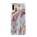 Frozen Leaves - Cute Marble Samsung Galaxy A50 Case 1